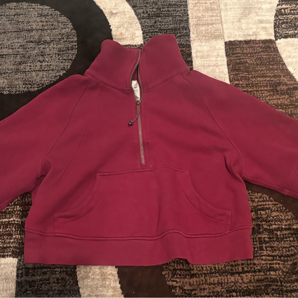 Burgundy Half-Zip Pullover